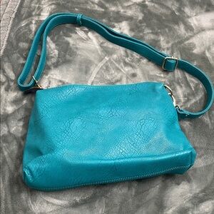 Elegant Blue Women's Shoulder Bag